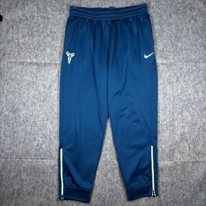Nike Therma Fit‎ Kobe Bryant Sweatpants Men's 36 x 30 Blue 2015 Zip Ankle